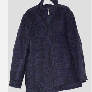 Jacob Siegel Wool Blend Charcoal Men's Zip Car Coat Jacket  Size:M